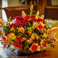Buy canvas prints of Table posy by Average Images