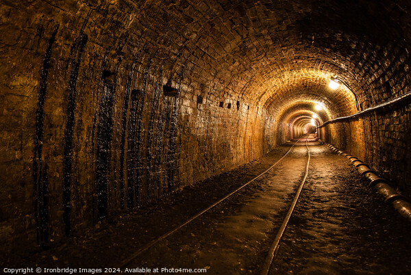 Tar tunnel Picture Board by Ironbridge Images