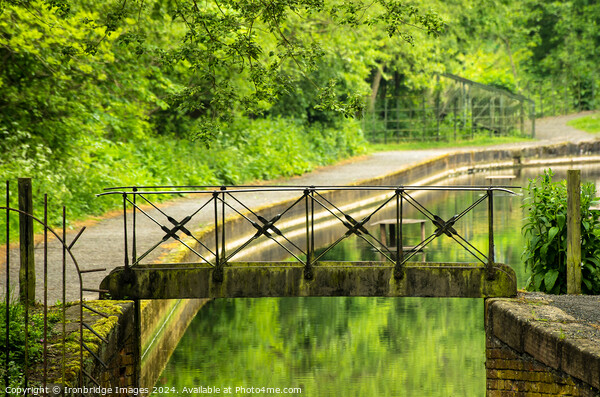 Little iron footbridge Picture Board by Ironbridge Images