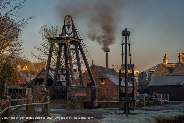 Frosty Morning at the mine Picture Board by Ironbridge Images