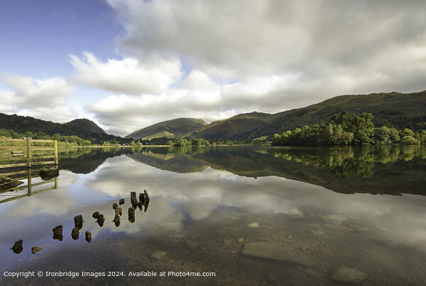 Reflection in Grasmere  Picture Board by Ironbridge Images