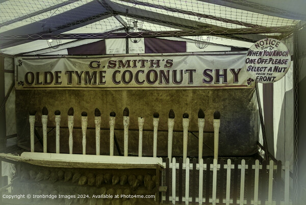 Olde time coconut shy Picture Board by Ironbridge Images