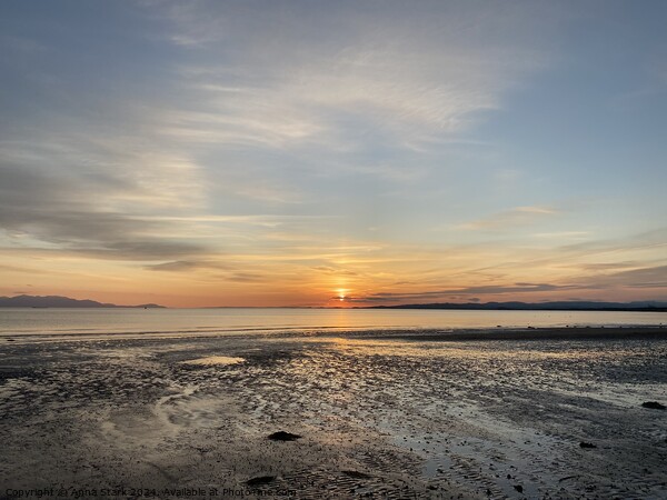 Troon Beach Sunset  Picture Board by Anna Stark