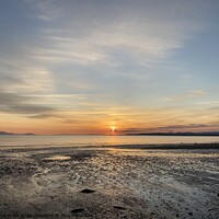 Buy canvas prints of Troon Beach Sunset  by Anna Stark