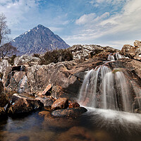 Buy canvas prints of The Coupal Falls, Glencoe by Karl Oparka