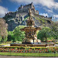 Buy canvas prints of Edinburgh Castle, Scotland by Karl Oparka