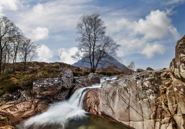 The Coupall Falls, Glencoe Picture Board by Karl Oparka