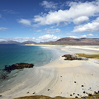 Buy canvas prints of View over Luskentyre Beach by Karl Oparka