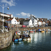 Buy canvas prints of Crail Harbour by Karl Oparka