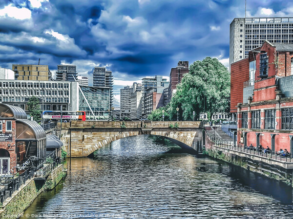 The River Irwell in Manchester Picture Board by Dark Blue Star