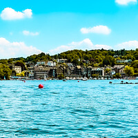 Buy canvas prints of Bowness in the Lake District by Dark Blue Star