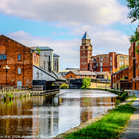 Buy canvas prints of The Canal and Wigan Pier by Dark Blue Star