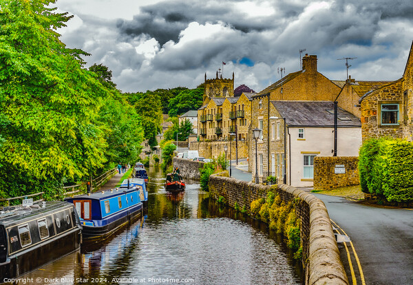 The Leeds Liverpool Canal in Skipton Picture Board by Dark Blue Star