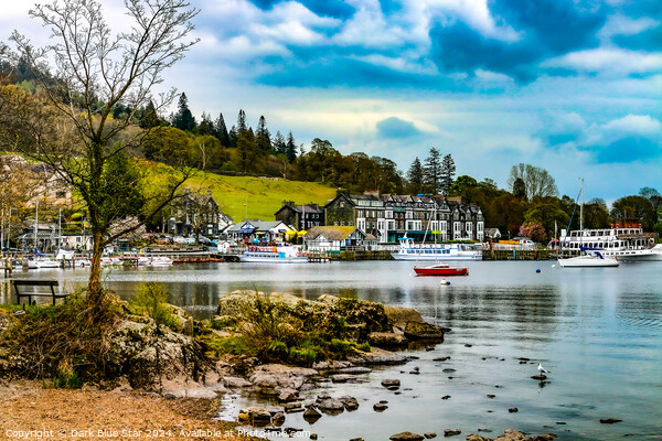 The Piers of Ambleside Picture Board by Dark Blue Star