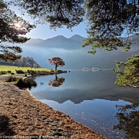 Buy canvas prints of Sunrise on Crummock Water  by Paul Campbell