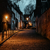 Buy canvas prints of Steep Hill Lincoln by Steven Kirsop