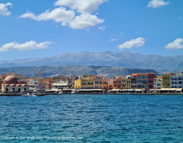 Chania, Harbour Crete  Picture Board by Alan Smith