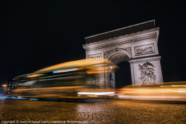 Arc de Triomphe, Paris France Picture Board by Justo II Gayad