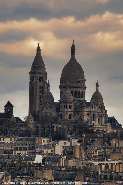 The Basilica of the Sacred Heart of Paris Picture Board by Justo II Gayad