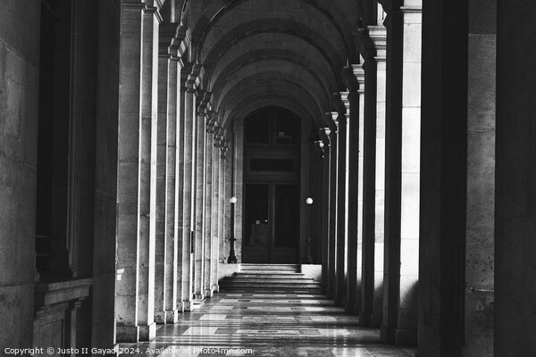 Corridor at the Louvre Museum Picture Board by Justo II Gayad