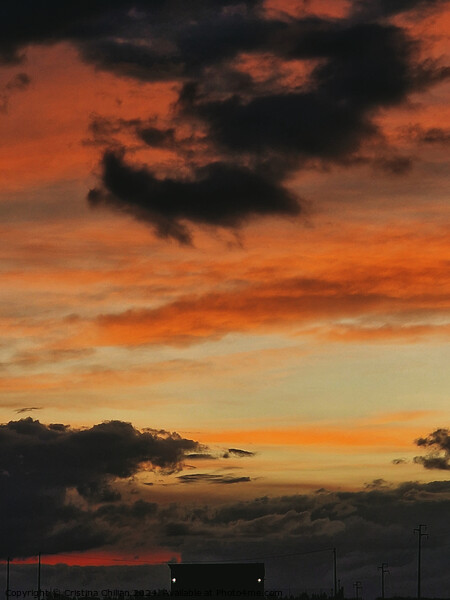Colorful Sky cloud Picture Board by Cristina Chilian
