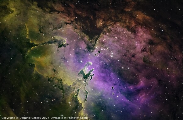 Eagle Nebula Featuring The Pillars of Creation Picture Board by Dominic Gareau