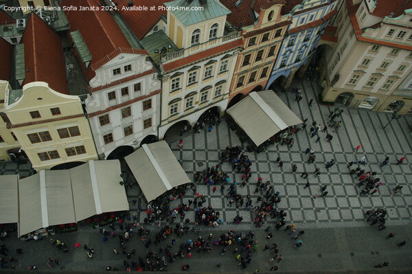 Prague's old Town Square Picture Board by Elena Sofia Janata