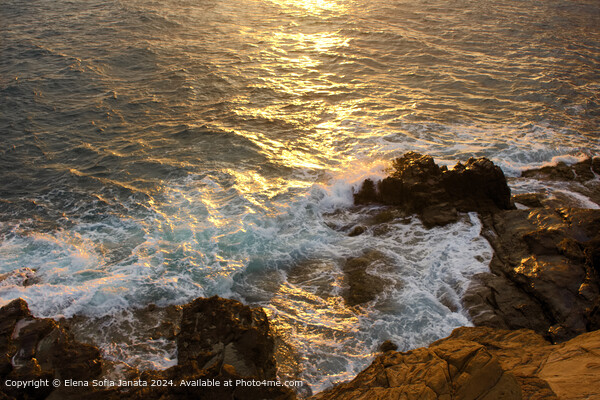 Tuscan Coast Sunset Picture Board by Elena Sofia Janata