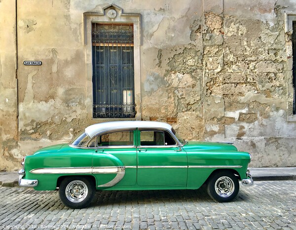 Cuban car Picture Board by Ian Barnes
