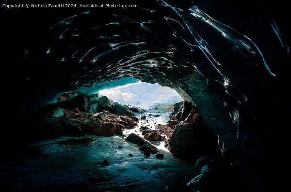 Icecave Morteratsch 24 Picture Board by Nicholà Zanetti
