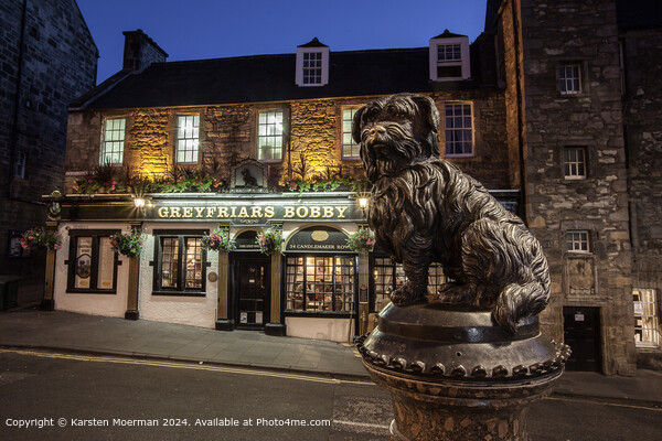 Greyfriars Bobby Statue Edinburgh Picture Board by Karsten Moerman