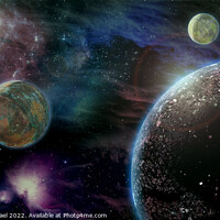 Buy canvas prints of fantasy image of a planet by PhotoStock Israel