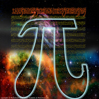 Buy canvas prints of Greek letter Pi in deep space  by PhotoStock Israel