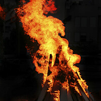 Buy canvas prints of A burning bonfire by PhotoStock Israel