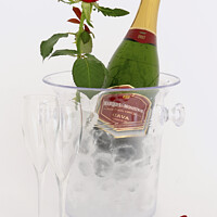 Buy canvas prints of Champagne in an ice bucket by PhotoStock Israel