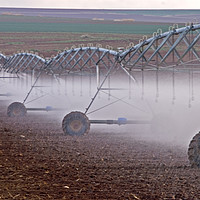 Buy canvas prints of Field irrigation, Israel by PhotoStock Israel