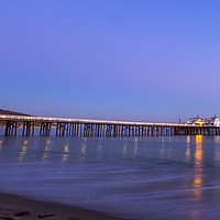 Buy canvas prints of Sunset at Malibu Pier, California by PhotoStock Israel