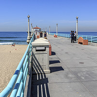 Buy canvas prints of Manhattan Beach Pier  by PhotoStock Israel