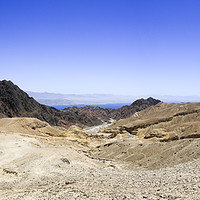 Buy canvas prints of The colourful Eilat mountain range by PhotoStock Israel