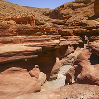 Buy canvas prints of The Red Canyon near Eilat, Israel  by PhotoStock Israel