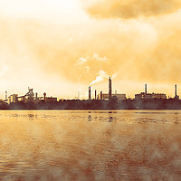Buy canvas prints of Industrial Zone in Linz Austria. by PhotoStock Israel