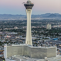 Buy canvas prints of Stratosphere Casino Hotel and tower by PhotoStock Israel
