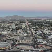 Buy canvas prints of Aerial view of Las Vegas city by PhotoStock Israel