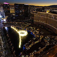 Buy canvas prints of Bellagio Hotel Fountain, Las Vegas by PhotoStock Israel