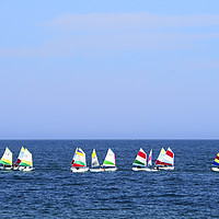 Buy canvas prints of Sailboats in the Mediterranean Sea  by PhotoStock Israel