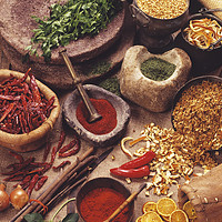 Buy canvas prints of Still life with spices and herbs by PhotoStock Israel