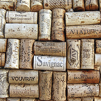 Buy canvas prints of an assortment of wine bottle corks by PhotoStock Israel