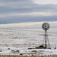 Buy canvas prints of water pump in the snow Wyoming WY USA by PhotoStock Israel