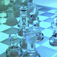 Buy canvas prints of Transparent chess set by PhotoStock Israel