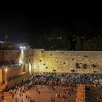 Buy canvas prints of wailing wall On Tisha B'av Jerusalem by PhotoStock Israel
